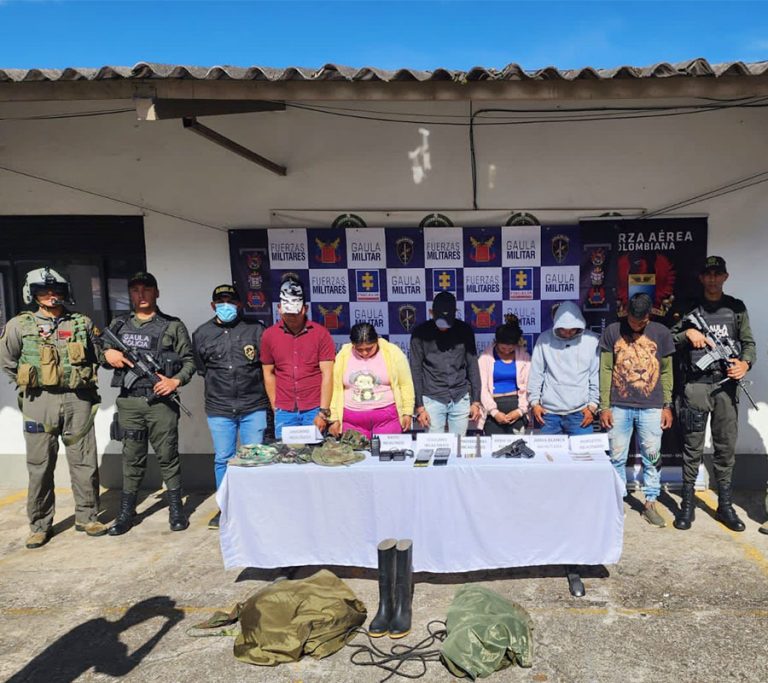 Seis capturados en Cundinamarca por extorsión