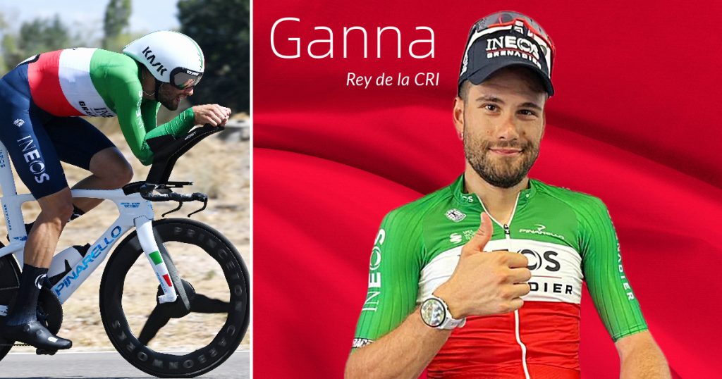 Filippo GANÓ la contra reloj en la Vuelta a España