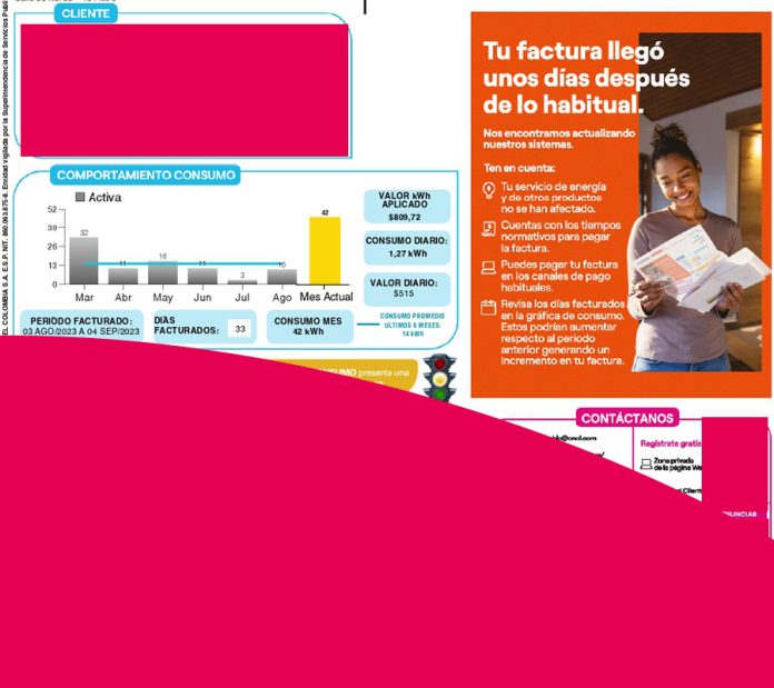 Qué dice Codensa por las inconsistencias en la facturación?
