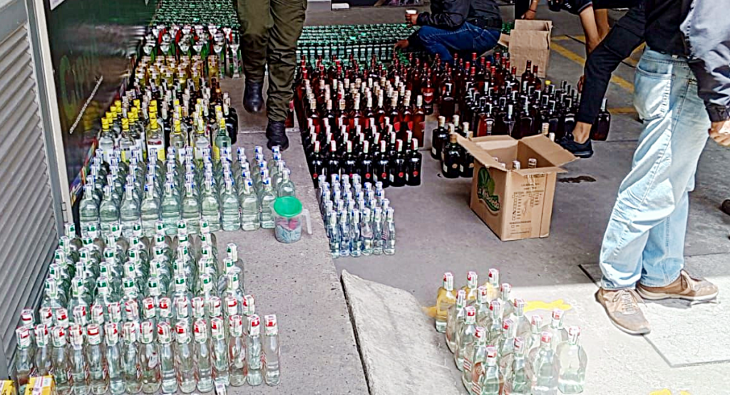Otro afortunado operativo contra el licor adulterado en Cundinamarca