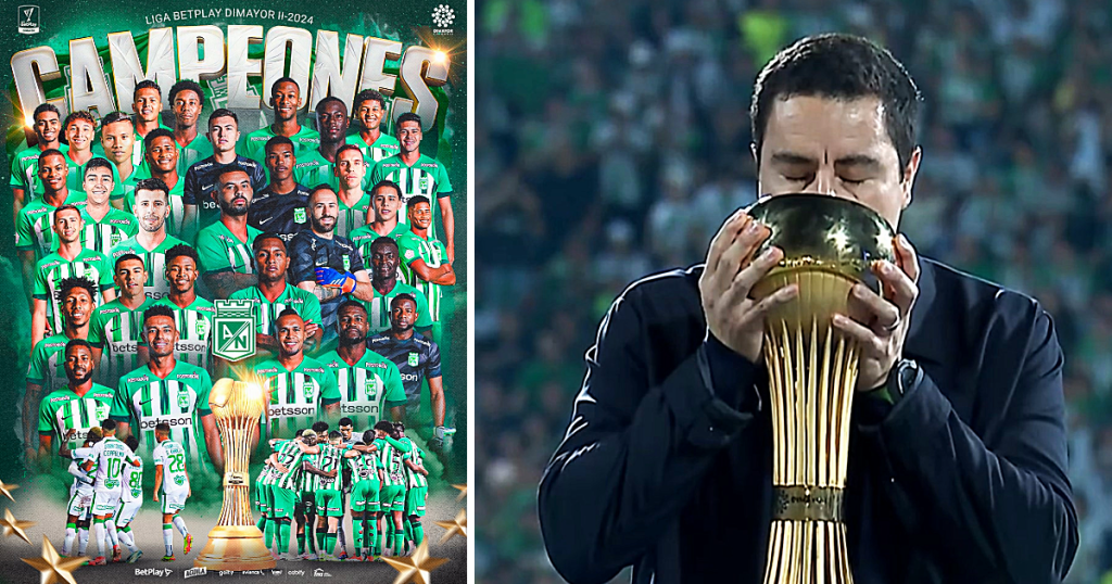 Atlético Nacional celebra su estrella 18 con victoria sobre Tolima
