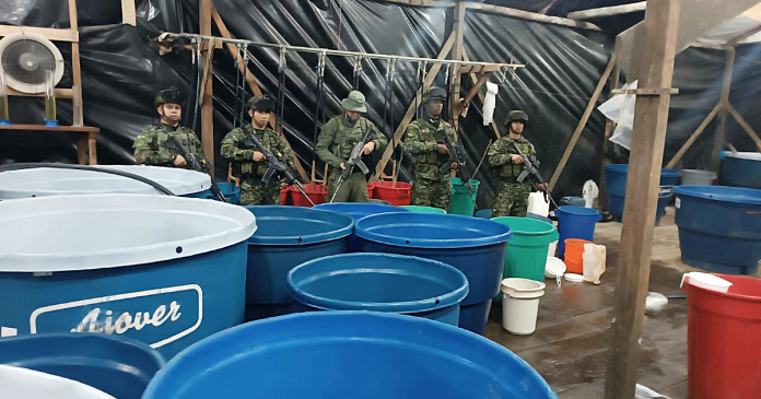 Ejército destruyó 4,5 toneladas de clorhidrato de cocaína en Nariño