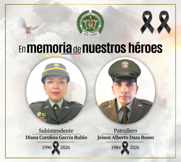 Dos Policías asesinados en operativo de control en Cundinamarca