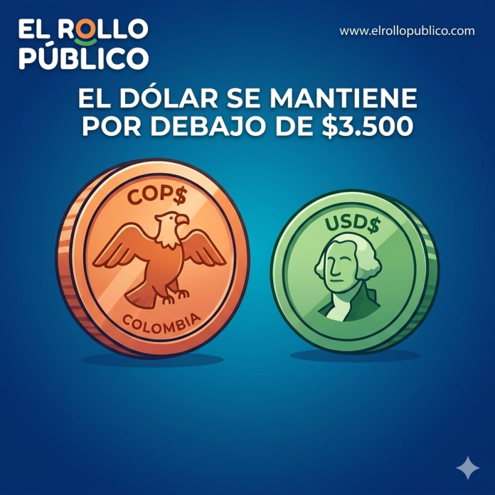El dólar en Colombia sigue por debajo de los $3.500