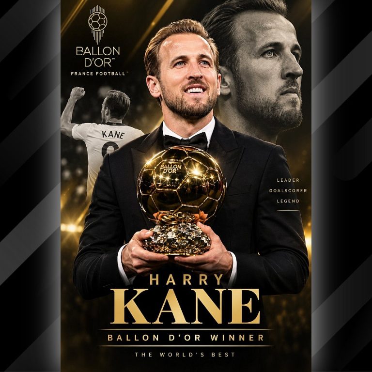 Harry Kane conquistó el Balón de Oro